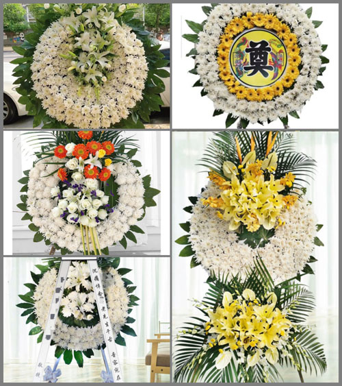 安徽淮南市寿县瓦埠镇张冲村花圈速递